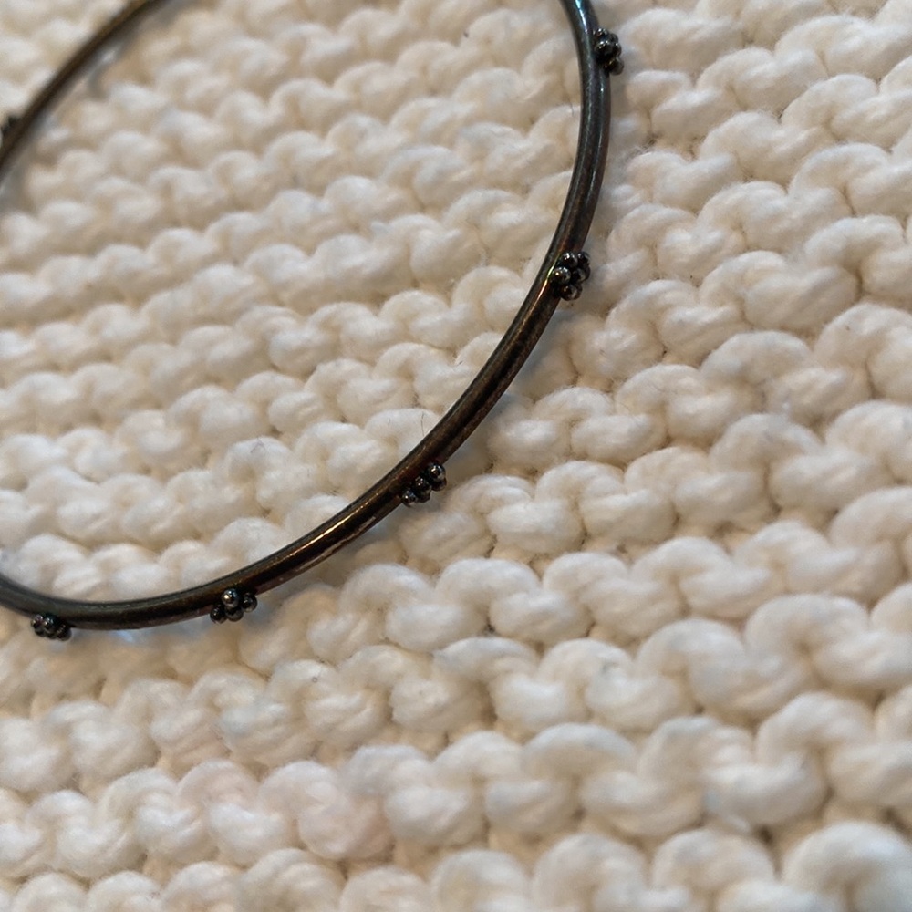 Black And Brass Colored Stack Bangles - image 2